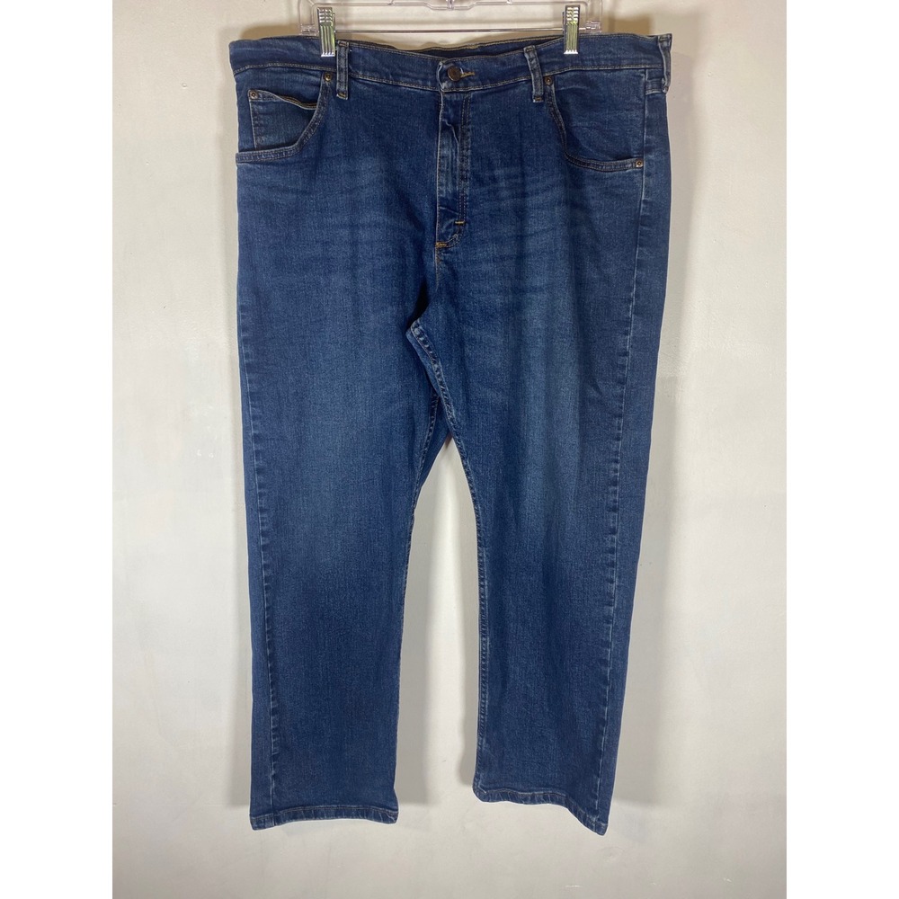 Wrangler A411 Men's Straight Leg Jeans 40x30 Dark Wash‎ Stretch Denim